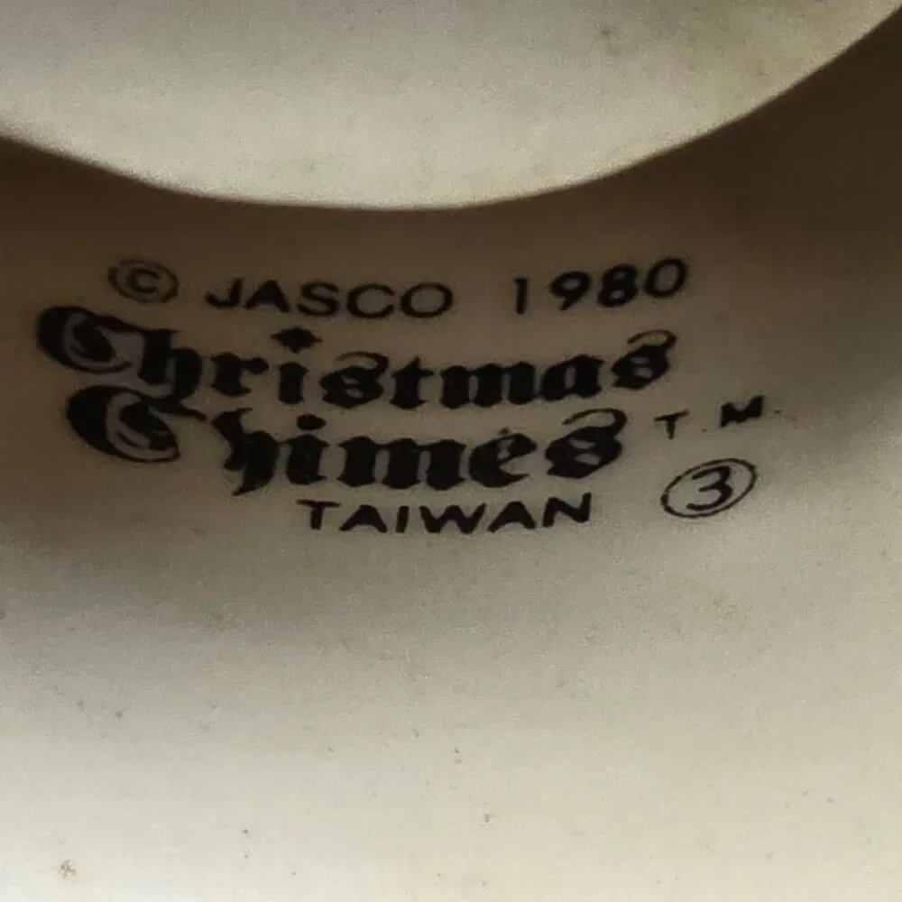 Jasco 1980 Christmas Chimes Caroler Bell Ornament